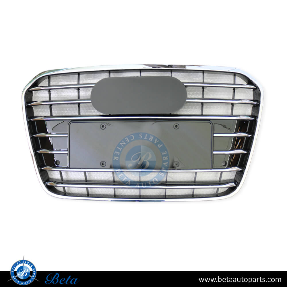 Grille with Chrome Moulding for Audi A6 2011-2014 models, Part Number 4G0853651T94 Grille with Chrome Moulding for Audi A6 2011-2014 models, Part Number 4G0853651T94